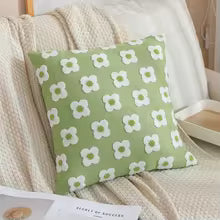 Embroidered Flower Pillow Cover – 45x45 / 30x50CM Sofa Cushion
