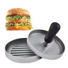 Burger Press Non-Stick Hamburger Patty Maker with Wax Paper Aluminum Burger Maker for Kitchen BBQ Grill