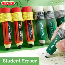 Less Rubber Debris Pencil Wiping Eraser Pencil Shape Writing Drawing Student Eraser Handwriting Good Flexibility
