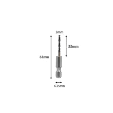 HSS Twist Drill Bit Set 4341 Steel Hex Shank 2-10mm