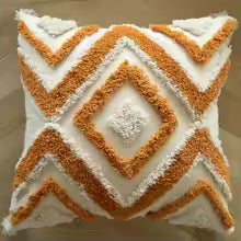Boho Jacquard Embroidered Tassel Throw Pillow Cover 45x45cm