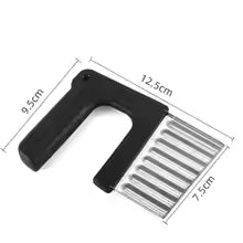Stainless Steel Crinkle Cutter Potato Slicer Vegetable & Fruit Cutter