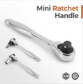 1/4 Inch Double-Ended Mini Ratchet Bit Driver 72-Tooth Quick Release Socket Wrench