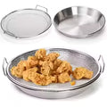 Stainless Steel Frying Rack with Tray Oil Draining Basket