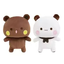 Cute Bubu and Dudu Panda Plush Toy, Soft Fluffy Stuffed Animal Pillow