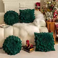 Luxury Flower Petal Velvet Decorative Pillow Cover