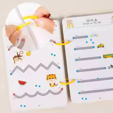 All-in-One Magic Tracing Coloring Book Reusable Pen Control Workbook for Toddlers 3-4 Years Educational Practice Toy for Kids