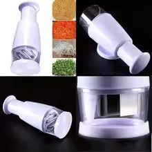Manual Food Chopper Vegetable Cutter for Onion Garlic & Herbs