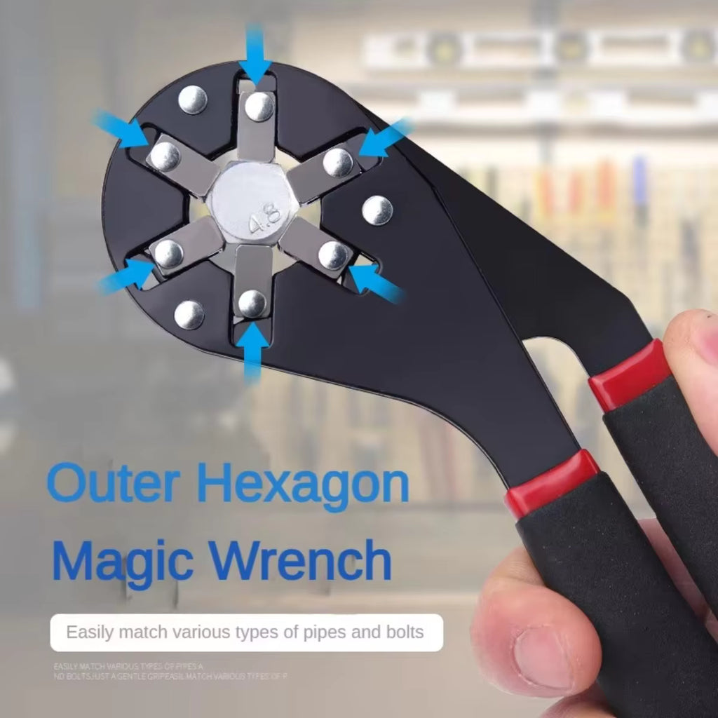 6/8 Inch Magic Adjustable Wrench Multifunctional Hand Tool