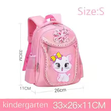 Children Backpack Pink Cute Cat Kindergarten Kid School Bag Backpack Girl Student Teenagers Waterproof Primary Bookbag SchoolBag