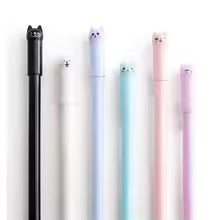 1-6-30 pcs Cute Kawaii Cat Gel Pen Cartoon Writing Office School Supplies Stationery Creative Sweet Lovely Pens