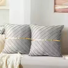 Geometric Velvet Throw Pillow Cover 45x45cm