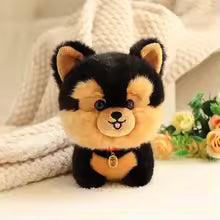 Lifelike Puppy Plush Toy, Fluffy Small Dog Stuffed Animal