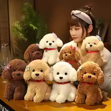 Curly Hair Teddy Dog Plush Toy