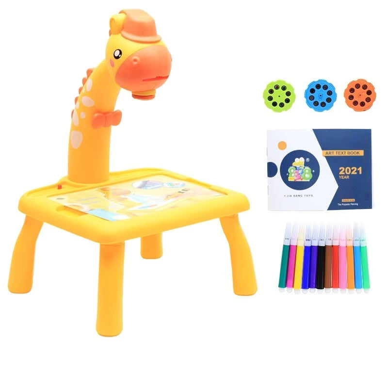 Mini LED Projector Drawing Board for Kids, Light Tracing Table