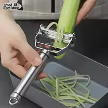 4-in-1 Stainless Steel Vegetable Grater – Potato, Carrot & Cucumber Slicer