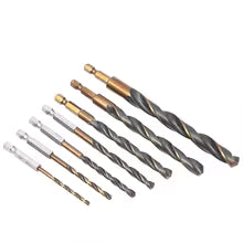HSS Twist Drill Bit Set 4341 Steel Hex Shank 2-10mm