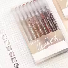 9pcsColor Gel Pen Set Kawaii Aesthetic Stationery Pretty Stationery Student Diary Pen Handbook Pen Color Markers School Supplies