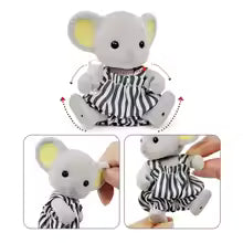 Mini Rabbit Family Dollhouse Figures