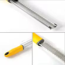 Stainless Steel Cheese Grater & Lemon Zester with Protective Cover