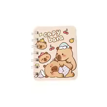 Cute Cartoon Capybara A7 Coil Notebook – Kawaii Mini Journal