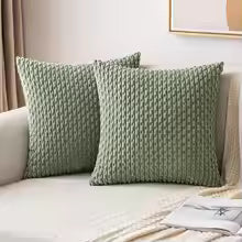 Fall Corduroy Striped Pillow Covers – Boho Farmhouse Sofa Decor