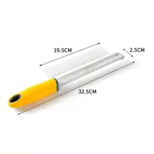 Stainless Steel Cheese Grater & Lemon Zester with Protective Cover