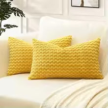 Rectangle Pillowcases 30x50CM Solid Color Decorative Throw Pillow Cover