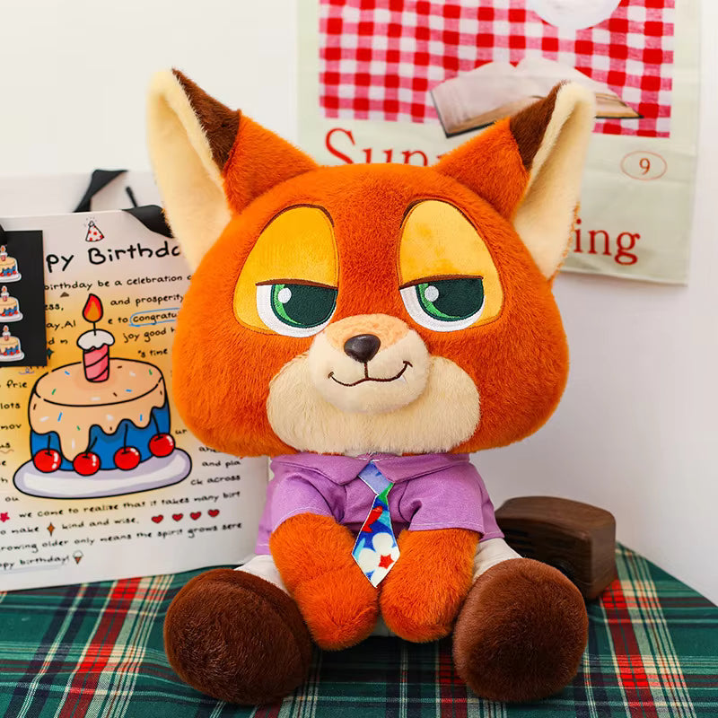 35CM Cute Cartoon Fox & Rabbit Plush Toy