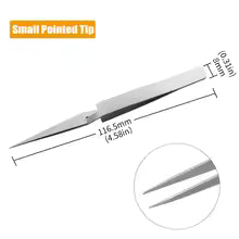 Stainless Steel Reverse Tweezers Precision IC Repair Tool