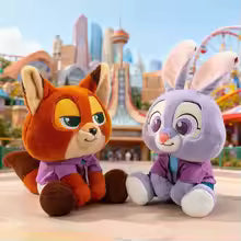 35CM Cute Cartoon Fox & Rabbit Plush Toy