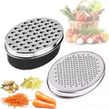 Double-Sided Stainless Steel Cheese Grater – Shredder with Container & Lid