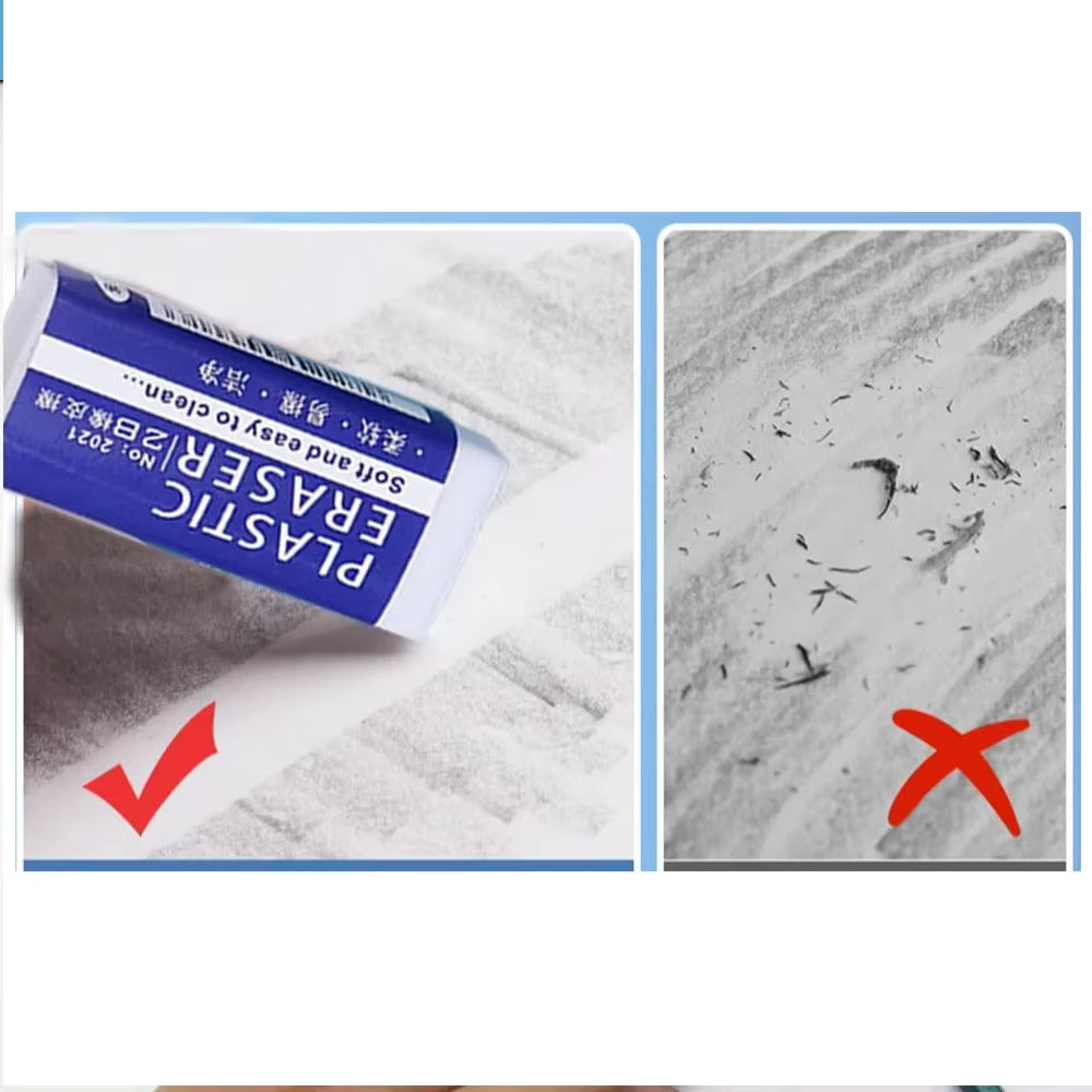 2B Soft Erasers for Drawing & Writing
