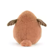 20cm Fat Robin Plush Toy, Soft Cuddly Bird