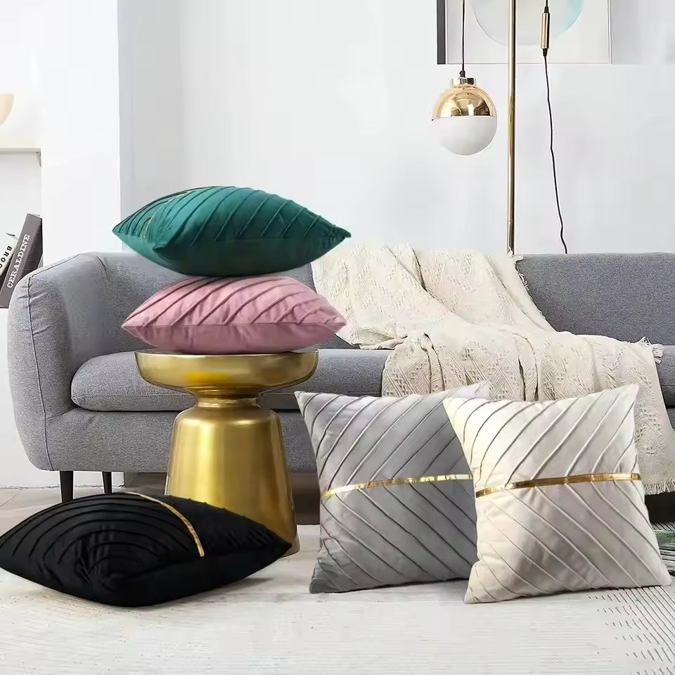 Geometric Velvet Throw Pillow Cover 45x45cm