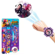 Cartoon Kids Projection Watch 24 Images Digital Electronic Wristwatch