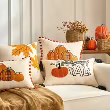 Pumpkin Tufted Velvet Pillow Cover – Fall Decor