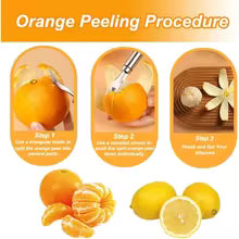 Stainless Steel Orange Peeler Citrus Fruit Peeling Tool