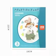 Montessori Magnetic Fraction Learning Math Toy Montessori Arithmetic Teaching Aids Wooden Book Educational Toys For Children
