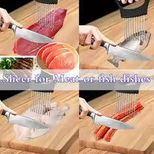 Stainless Steel Onion Holder Slicer & Vegetable Cutter
