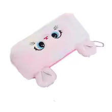 Cute gradient kitten pencil case with large capacity and high aesthetic value