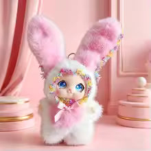 Cute Rabbit Plush Pendant – Vinyl Doll Keychain