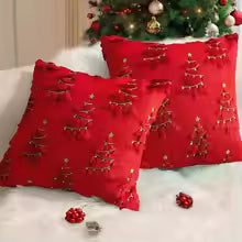 Christmas Plush Throw Pillow Cover 45x45cm