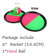 Set Kids Sucker Sticky Ball Toy Outdoor Sports Catch Ball Game Set Throw And Catch Parent-Child Interactive Outdoor Toys WYW
