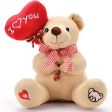 Cute Teddy Bear Plush Toy with Heart