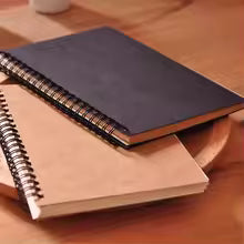 A5 A6 Spiral Sketchbook – 50 Sheets Kraft Paper Blank Drawing Notebook