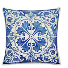 Home Decor Blue And White Floral Pattern Pillow Covers Pattern Cushion