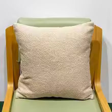 45x45CM Teddy Faux Fur Pillow Cover – Soft Cozy Plush Cushion