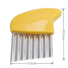 Stainless Steel Crinkle Cutter Potato Slicer Vegetable & Fruit Cutter