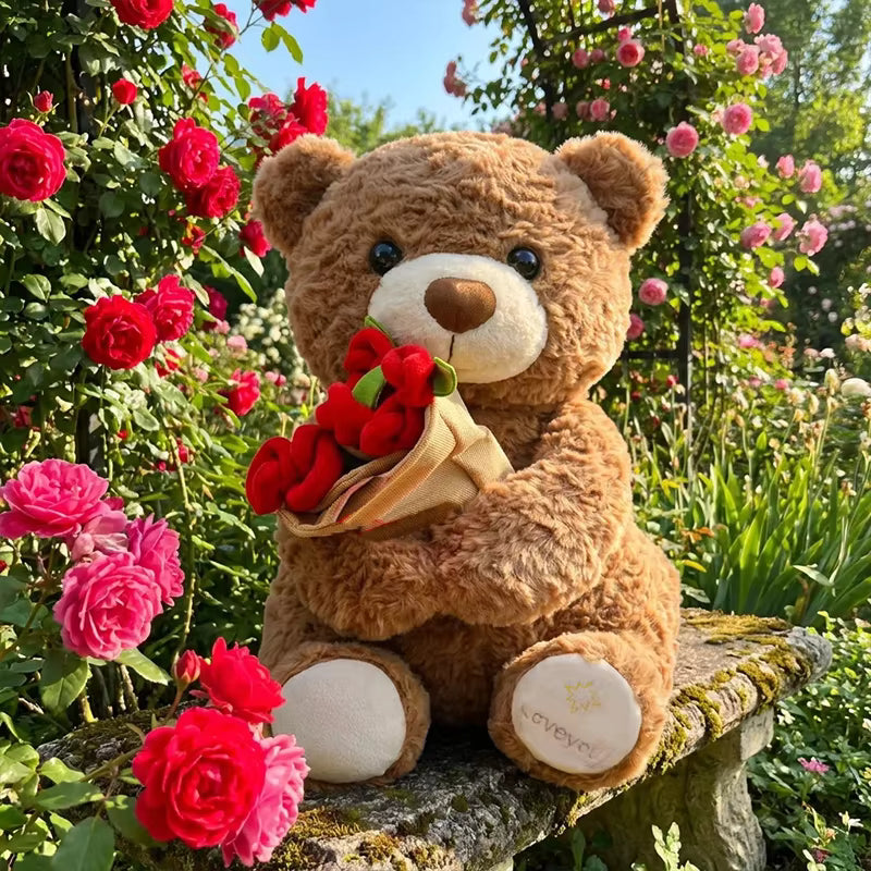 Rose Teddy Bear Plush Toy
